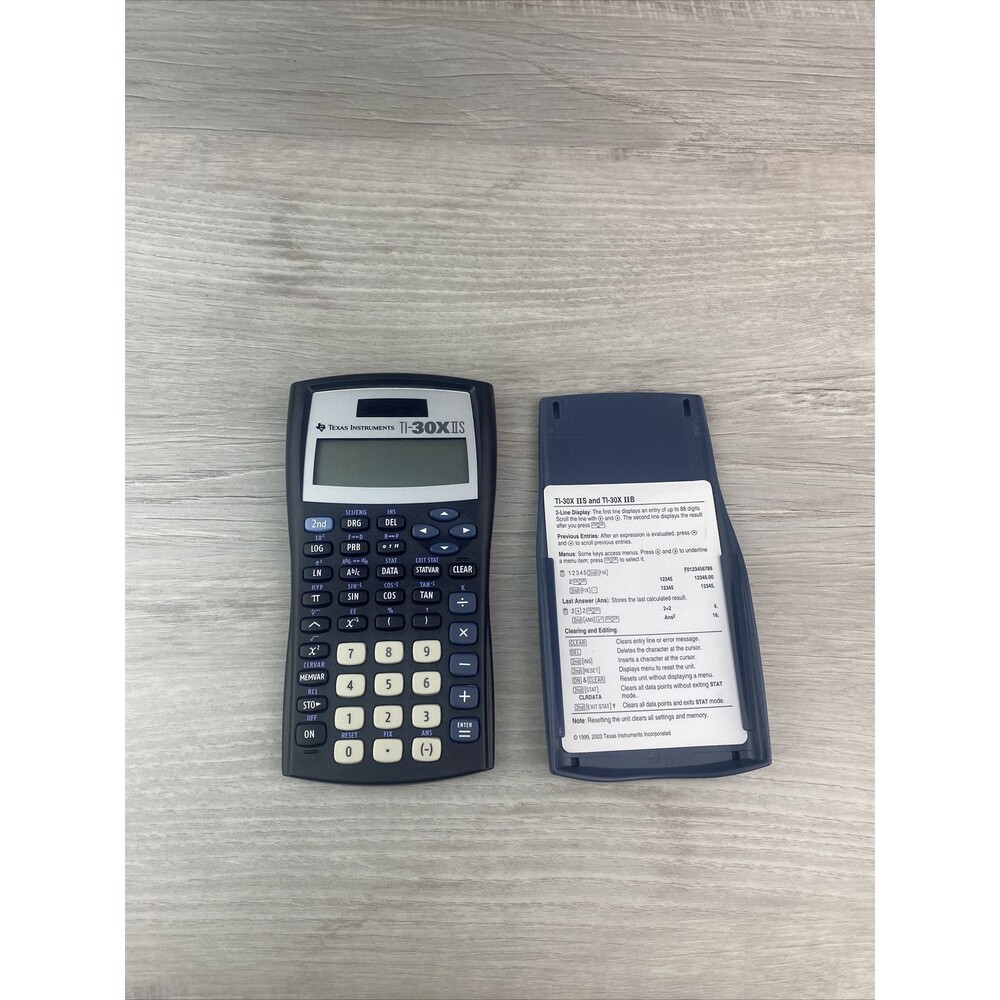Texas Instruments TI-30X IIS Scientific Calculator Blue w/ Cover